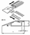 Bordure de fixation passe-fils Aluminium long. 2.5m pour CKP-RKP Bordure de fixation passe-fils Aluminium long. 2.5m pour CKP-RKP
